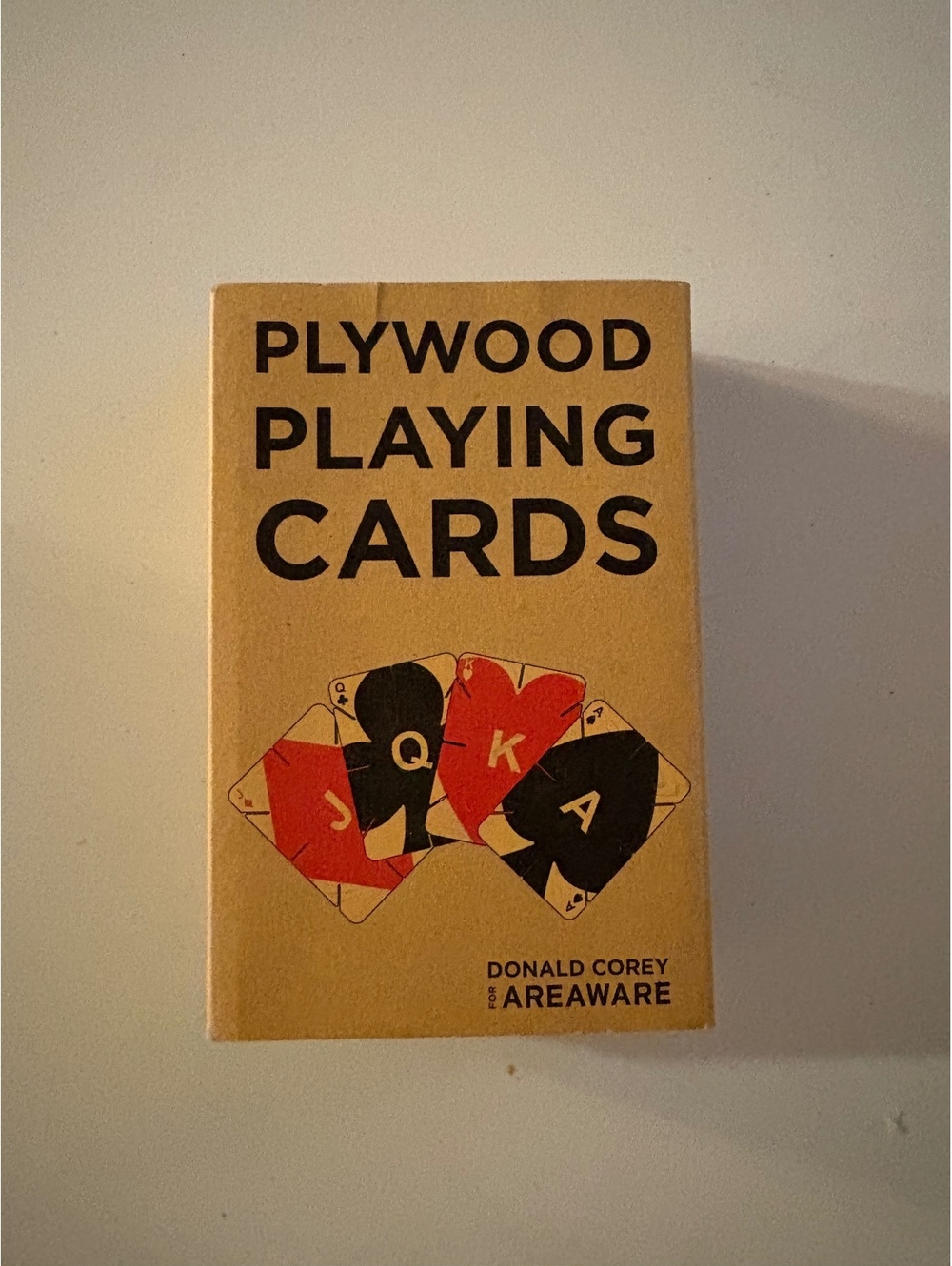 Plywood playing cards